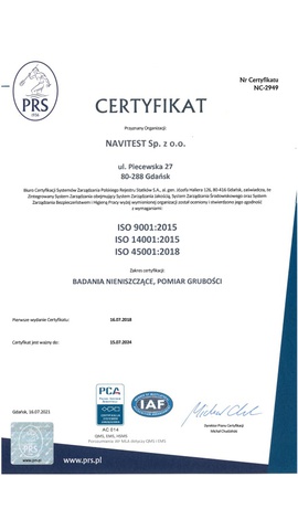 ISO 9001,14001,45001 - PRS