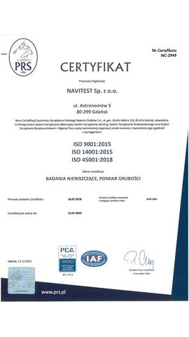 ISO 9001,14001,45001 - PRS